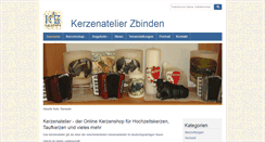 Desktop Screenshot of kerzenatelier.ch