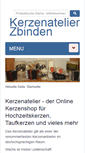 Mobile Screenshot of kerzenatelier.ch